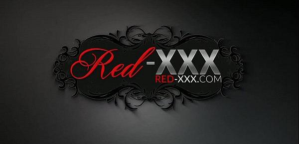  Sexy redhead mature RedXXX poolside blowjob